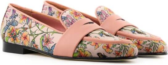 Paul Warmer Fleur Garden loafers Pink