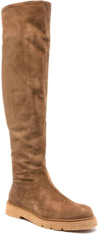 Paul Warmer Isabel round-toe boots Brown