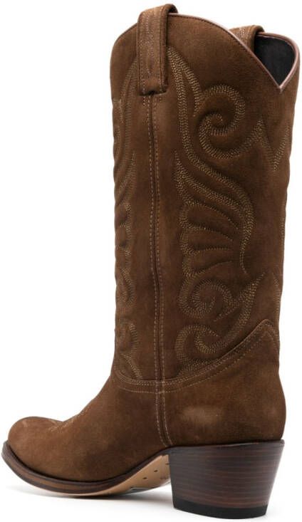 Paul Warmer Kansas De Luxe cowboy boots Brown