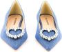 Paul Warmer Love denim ballerina shoes Blue - Thumbnail 4