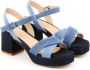 Paul Warmer x Roberto Festa Tella 75mm platform sandals Blue - Thumbnail 5