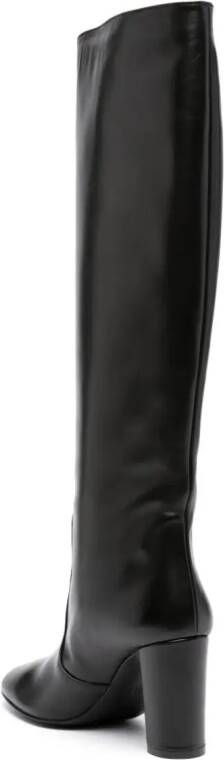 Paul Warmer Viona 90mm almond-toe boots Black