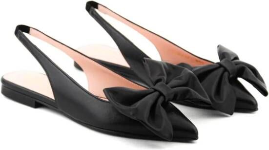 Paul Warmer Yvette bow-detail ballerina shoes Black