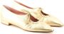 Paul Warmer Elba metallic-effect ballerina shoes Gold - Thumbnail 1