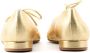 Paul Warmer Elba metallic-effect ballerina shoes Gold - Thumbnail 2