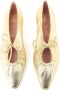 Paul Warmer Elba metallic-effect ballerina shoes Gold - Thumbnail 3