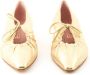 Paul Warmer Elba metallic-effect ballerina shoes Gold - Thumbnail 4