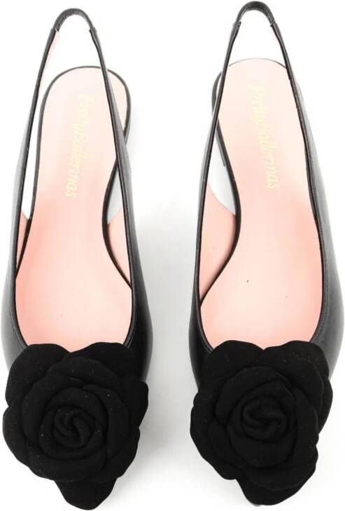 Paul Warmer x Pretty Ballerina Rose ballerina shoes Black