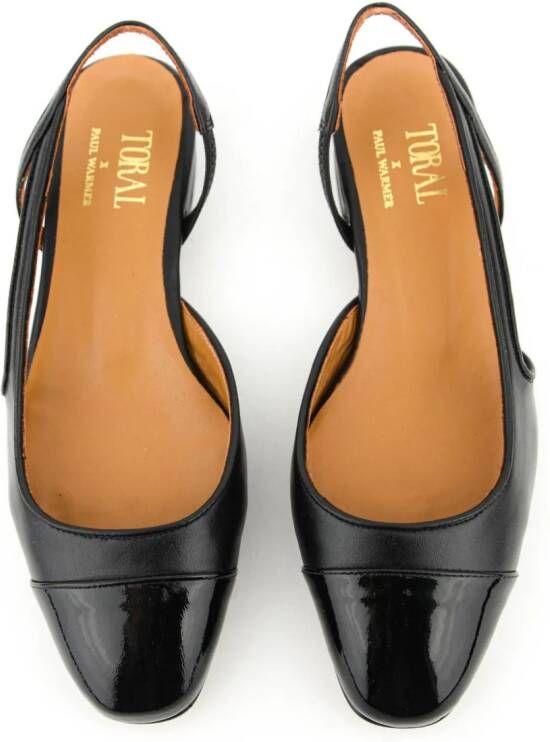 Paul Warmer x Toral Manhattan ballerina shoes Black