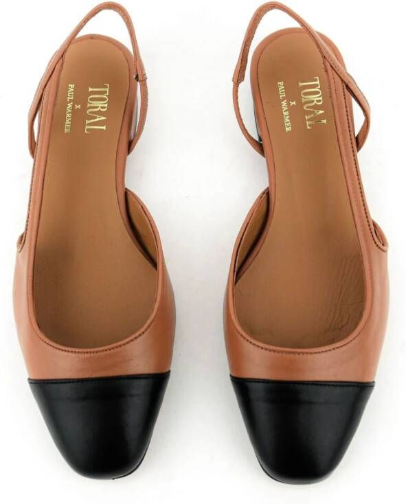 Paul Warmer x Toral Manhattan ballerina shoes Neutrals