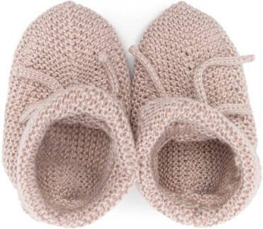 Paz Rodriguez fine-knit pre-walkers Pink