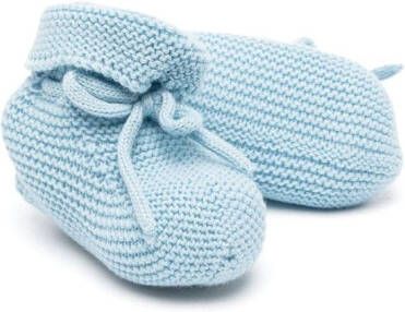 Paz Rodriguez slip-on knitted pre-walkers Blue