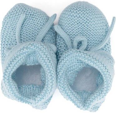 Paz Rodriguez slip-on knitted pre-walkers Blue