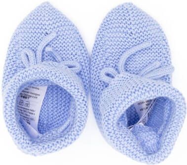 Paz Rodriguez slip-on knitted pre-walkers Blue