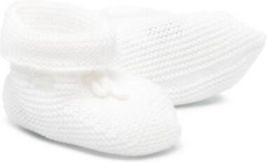 Paz Rodriguez slip-on knitted pre-walkers White