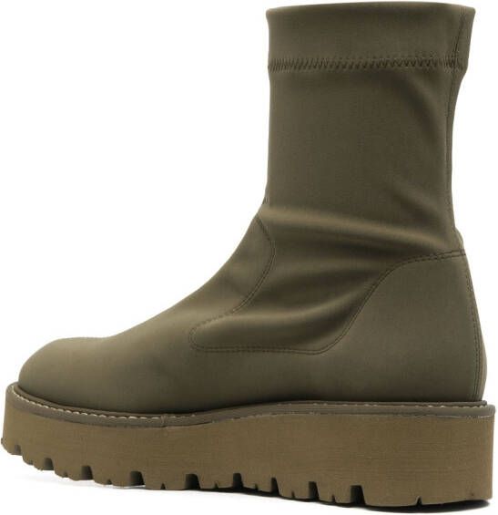 Pedro Garcia ankle ridged-sole boots Green