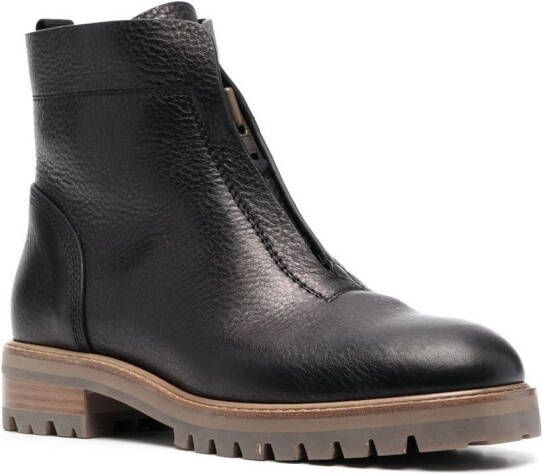 Pedro Garcia front zip-fastening boots Black