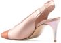 Pedro Garcia metallic slingback-strap 75mm pumps Pink - Thumbnail 3