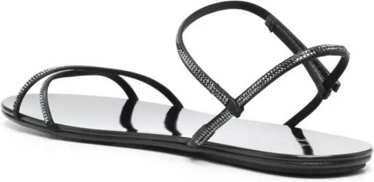 Pedro Garcia Panie crystal-embellished sandals Black