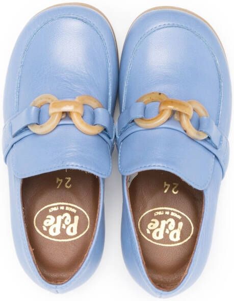 Pèpè Alessio leather loafers Blue