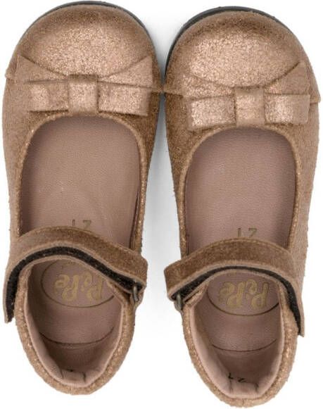 Pèpè bow-detail ballerina shoes Brown