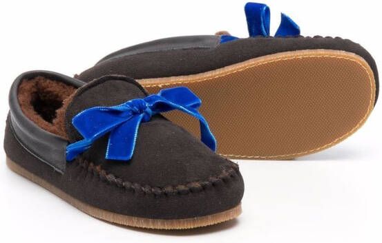 Pèpè bow-detail loafers Brown
