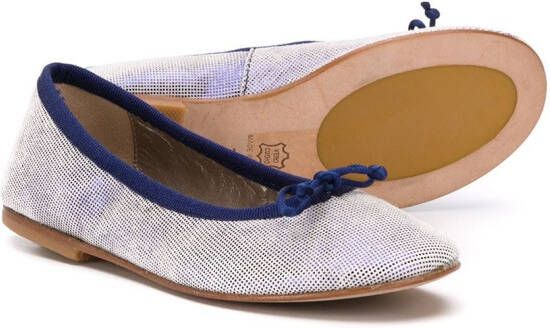 Pèpè bow detailed ballerina shoes Blue