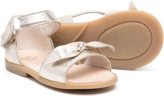 Pèpè bow-front sandals Gold