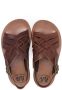 Pèpè braided-strap leather sandals Brown - Thumbnail 3
