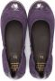 Pèpè brogue-detail suede ballerina shoes Purple - Thumbnail 3