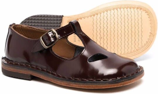 Pèpè buckle-fastening leather sandals Brown