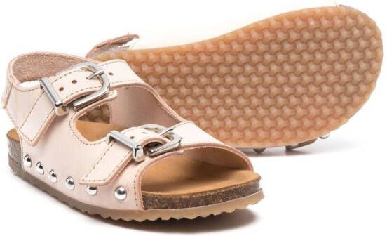 Pèpè buckle-fastening leather sandals Neutrals