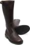 Pèpè buckle-strap leather mid-calf boots Brown - Thumbnail 1