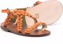 Pèpè chaleur leather sandals Orange - Thumbnail 2