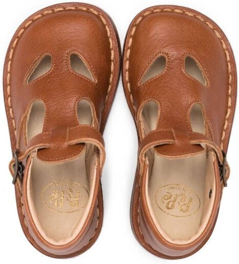 Pèpè closed-toe leather sandals Brown