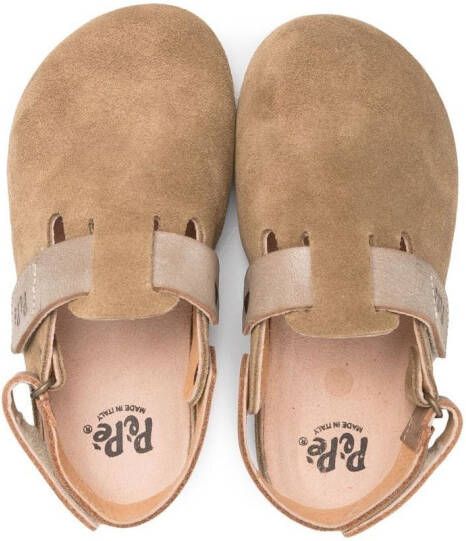 Pèpè closed-toe suede sandals Neutrals