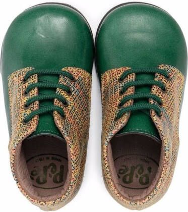 Pèpè contrast-panel boots Green