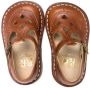Pèpè cut-out leather sandals Brown - Thumbnail 3