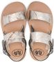 Pèpè double-strap leather sandals Metallic - Thumbnail 3