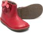 Pèpè floral-appliqué leather boots Red - Thumbnail 2