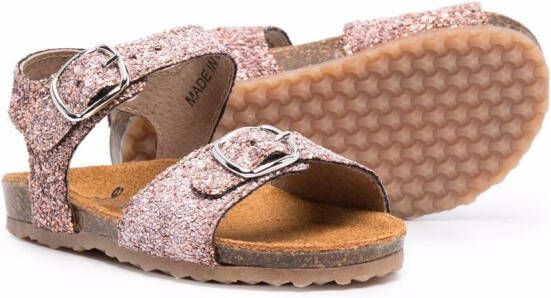 Pèpè glitter buckle-fastening sandals Pink