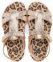 Pèpè Golden leopard-print sandals - Thumbnail 3
