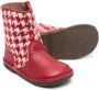 Pèpè herringbone-pattern leather boots Red - Thumbnail 2