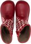 Pèpè herringbone-pattern leather boots Red - Thumbnail 3