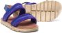Pèpè Iris double-strap leather sandals Blue - Thumbnail 2