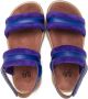 Pèpè Iris double-strap leather sandals Blue - Thumbnail 3