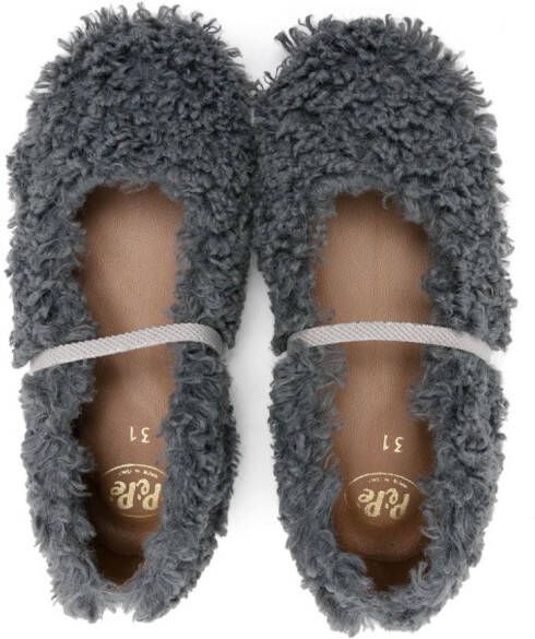 Pèpè Joda Sherpa ballerina shoes Grey
