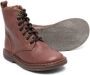 Pèpè lace-up leather ankle boots Brown - Thumbnail 2