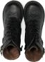 Pèpè lace-up leather boots Grey - Thumbnail 3