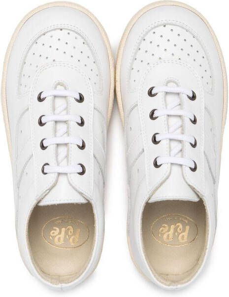 Pèpè lace-up leather sneakers White